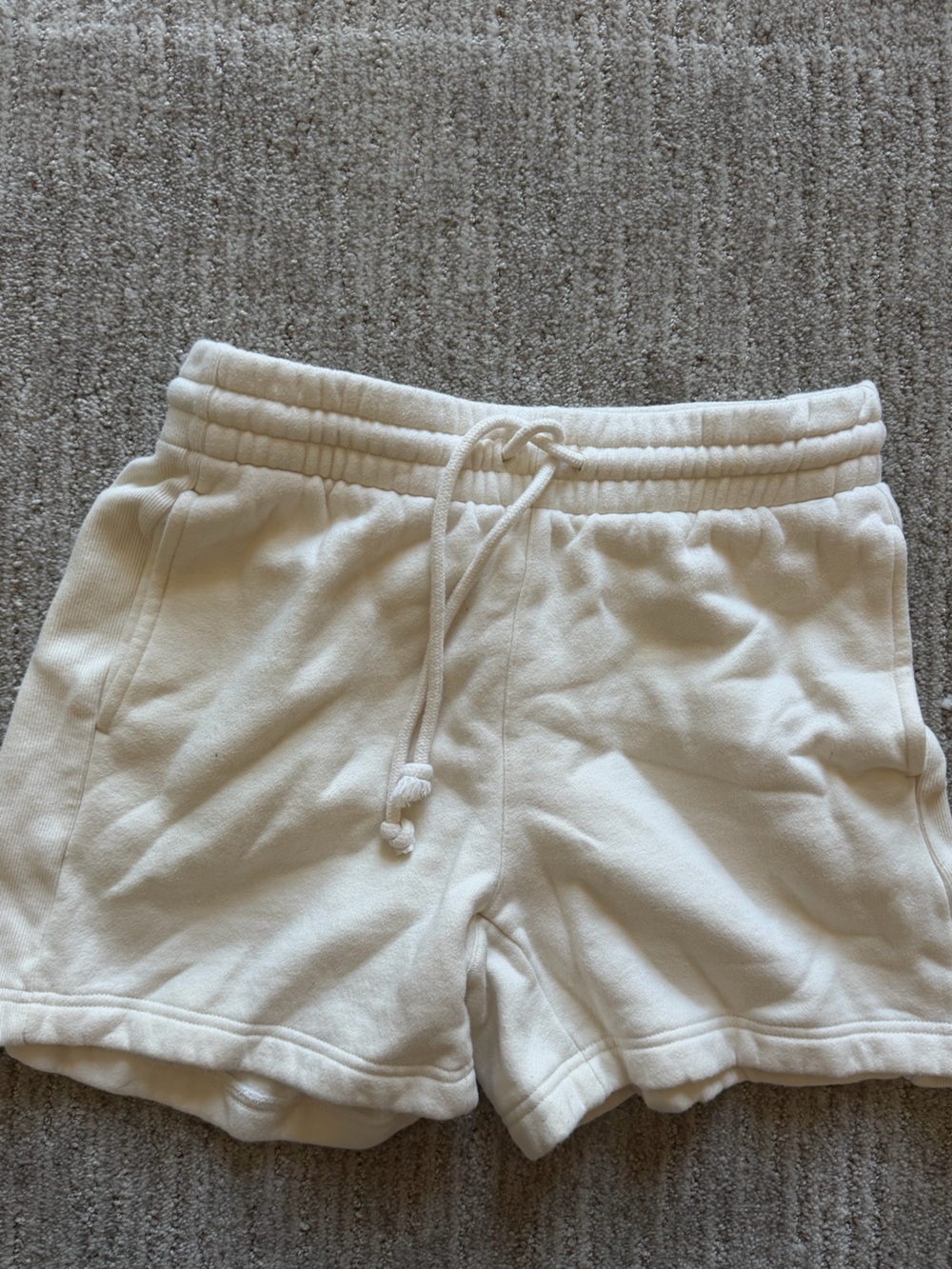 TNA Cream Athletic Lounge Shorts
